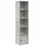 vidaXL Boekenkast 31x24x127 cm bewerkt hout betongrijs