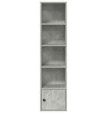 vidaXL Boekenkast 31x24x127 cm bewerkt hout betongrijs