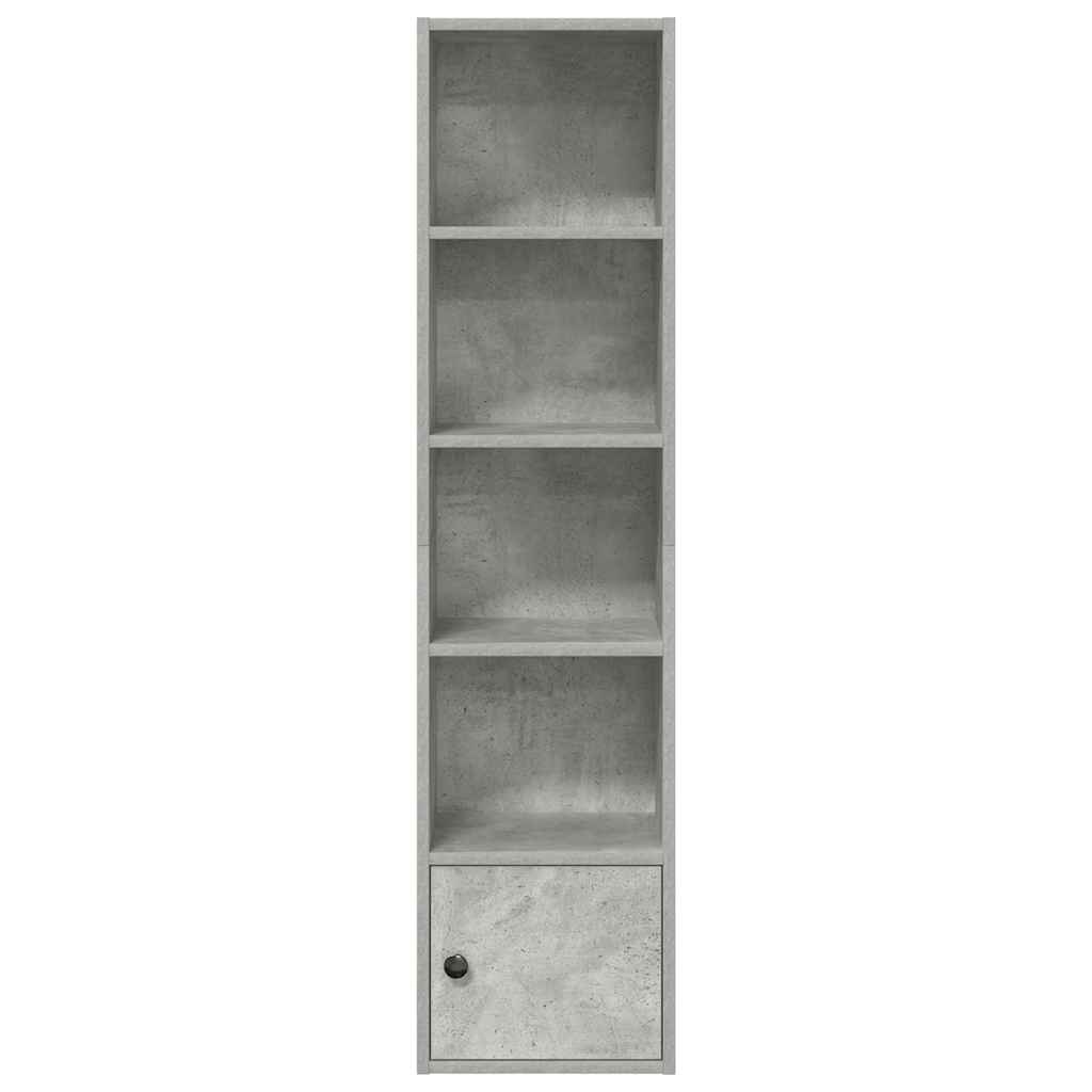 vidaXL Boekenkast 31x24x127 cm bewerkt hout betongrijs