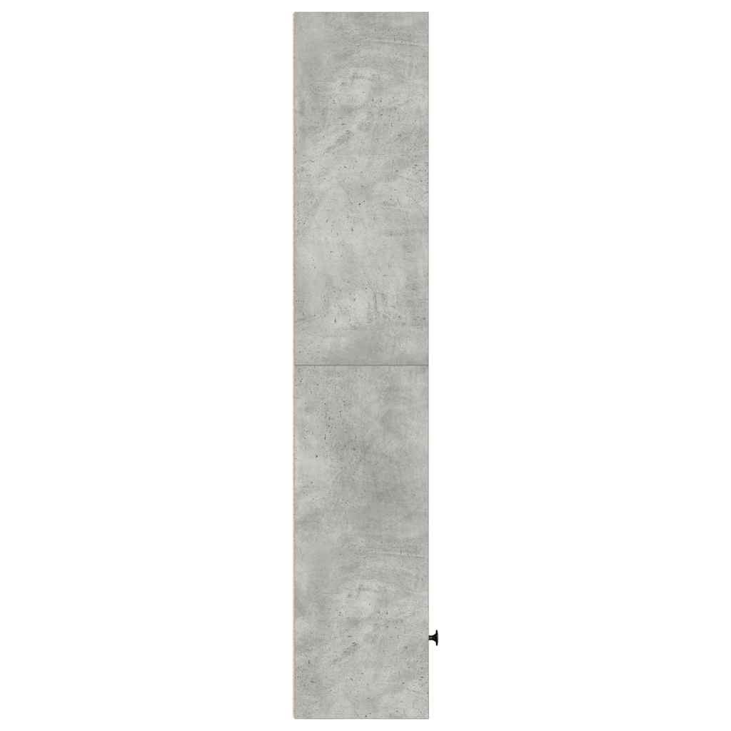 vidaXL Boekenkast 31x24x127 cm bewerkt hout betongrijs