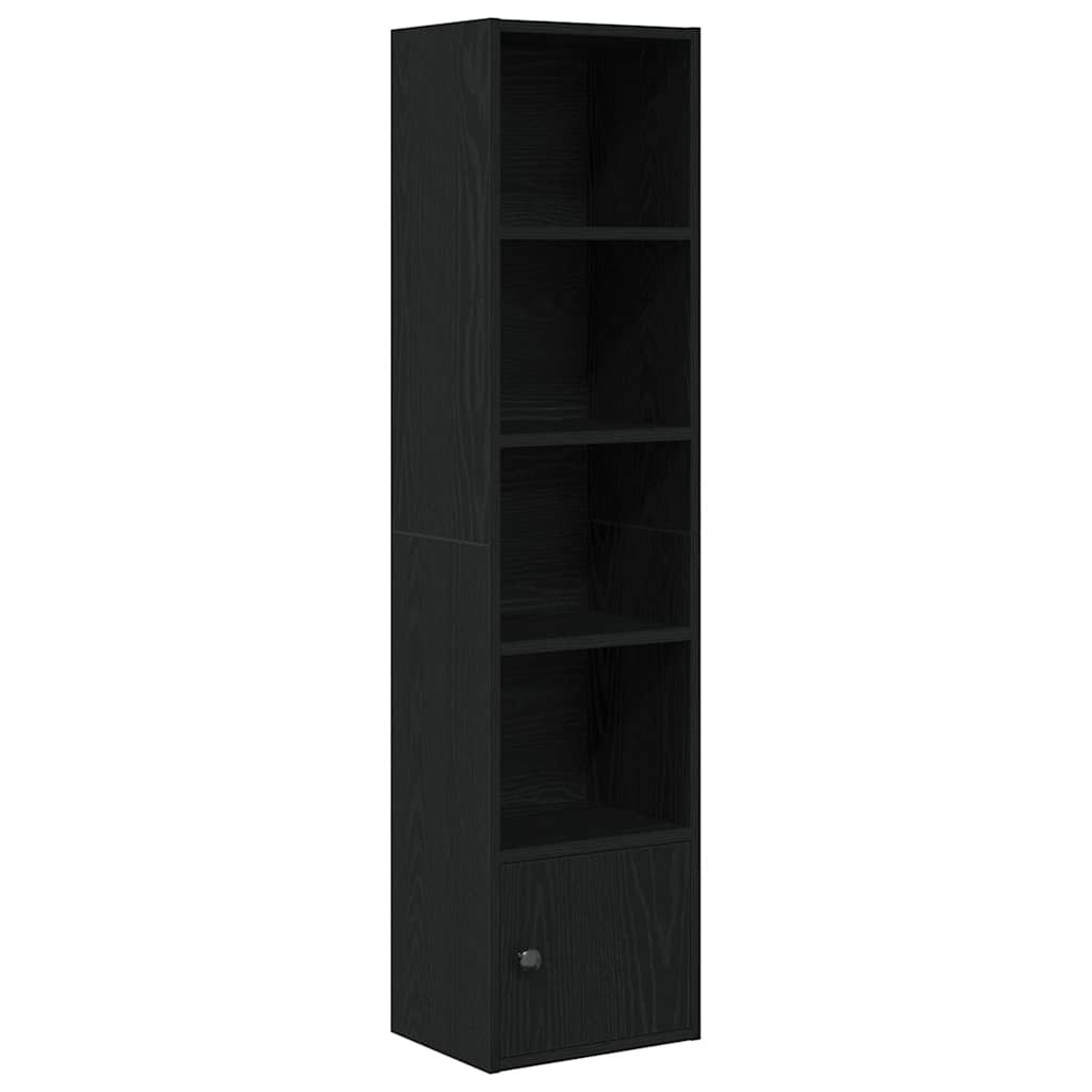 vidaXL Boekenkast 31x24x127 cm bewerkt hout zwart eikenkleurig