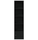 vidaXL Boekenkast 31x24x127 cm bewerkt hout zwart eikenkleurig