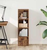 vidaXL Boekenkast 31x24x102 cm bewerkt hout oud houtkleurig