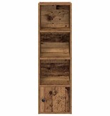 vidaXL Boekenkast 31x24x102 cm bewerkt hout oud houtkleurig
