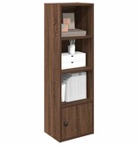 vidaXL Boekenkast 31x24x102 cm bewerkt hout bruin eikenkleurig