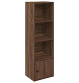 vidaXL Boekenkast 31x24x102 cm bewerkt hout bruin eikenkleurig