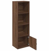 vidaXL Boekenkast 31x24x102 cm bewerkt hout bruin eikenkleurig