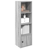 vidaXL Boekenkast 31x24x102 cm bewerkt hout grijs sonoma eikenkleurig