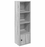 vidaXL Boekenkast 31x24x102 cm bewerkt hout grijs sonoma eikenkleurig