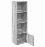 vidaXL Boekenkast 31x24x102 cm bewerkt hout grijs sonoma eikenkleurig