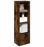 VidaXL Boekenkast 31x24x102 cm bewerkt hout gerookt eikenkleurig