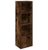 VidaXL Boekenkast 31x24x102 cm bewerkt hout gerookt eikenkleurig