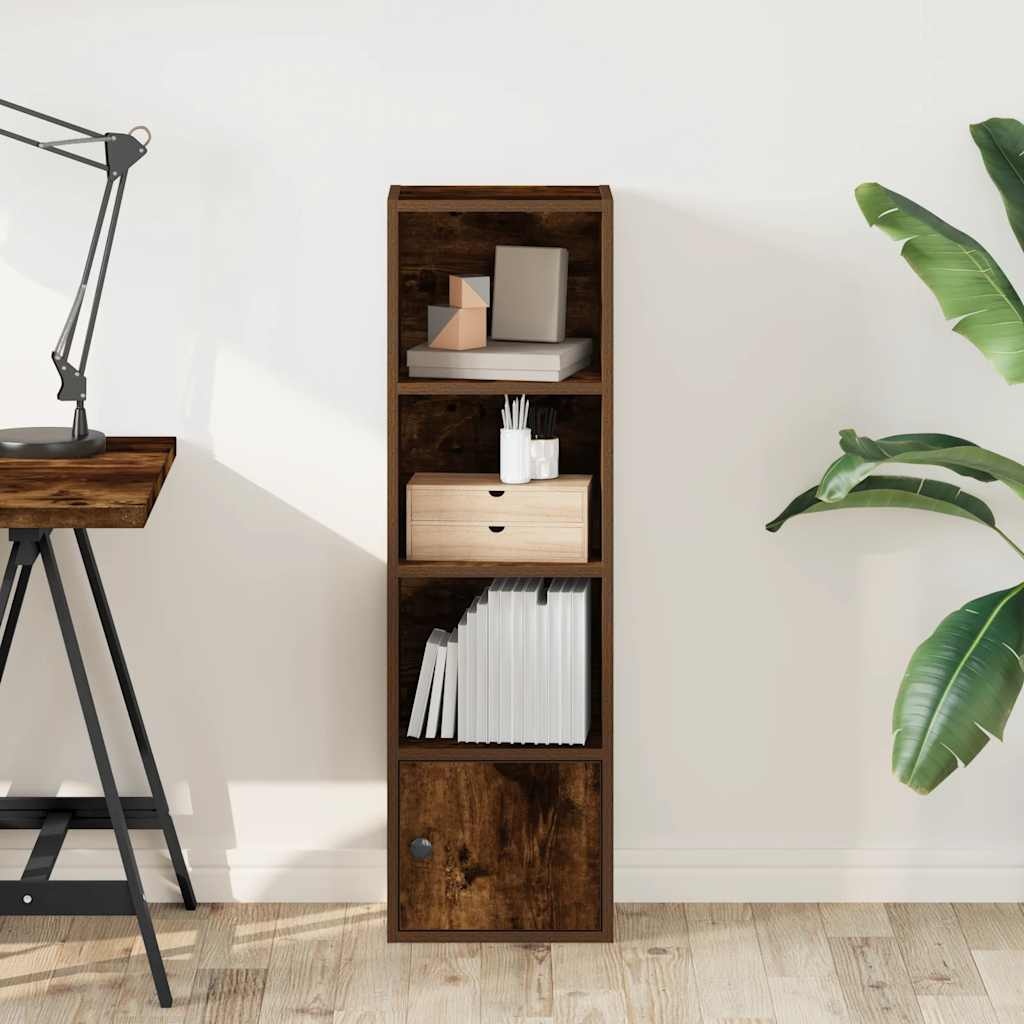 VidaXL Boekenkast 31x24x102 cm bewerkt hout gerookt eikenkleurig