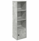 vidaXL Boekenkast 31x24x102 cm bewerkt hout betongrijs