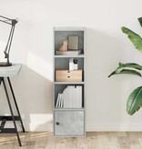 vidaXL Boekenkast 31x24x102 cm bewerkt hout betongrijs