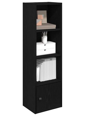 VidaXL Boekenkast 31x24x102 cm bewerkt hout zwart eikenkleurig