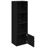 vidaXL Boekenkast 31x24x102 cm bewerkt hout zwart eikenkleurig
