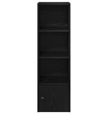 vidaXL Boekenkast 31x24x102 cm bewerkt hout zwart eikenkleurig