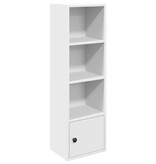 vidaXL Boekenkast 31x24x102 cm bewerkt hout wit