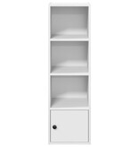 vidaXL Boekenkast 31x24x102 cm bewerkt hout wit
