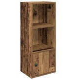 vidaXL Boekenkast 31x24x77 cm bewerkt hout oud houtkleurig