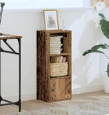 vidaXL Boekenkast 31x24x77 cm bewerkt hout oud houtkleurig