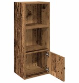 vidaXL Boekenkast 31x24x77 cm bewerkt hout oud houtkleurig