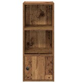 vidaXL Boekenkast 31x24x77 cm bewerkt hout oud houtkleurig