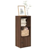 vidaXL Boekenkast 31x24x77 cm bewerkt hout bruin eikenkleurig