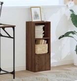 vidaXL Boekenkast 31x24x77 cm bewerkt hout bruin eikenkleurig