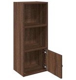 vidaXL Boekenkast 31x24x77 cm bewerkt hout bruin eikenkleurig