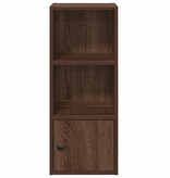 vidaXL Boekenkast 31x24x77 cm bewerkt hout bruin eikenkleurig