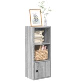 vidaXL Boekenkast 31x24x77 cm bewerkt hout grijs sonoma eikenkleurig