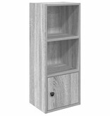vidaXL Boekenkast 31x24x77 cm bewerkt hout grijs sonoma eikenkleurig