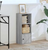 vidaXL Boekenkast 31x24x77 cm bewerkt hout grijs sonoma eikenkleurig