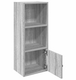 vidaXL Boekenkast 31x24x77 cm bewerkt hout grijs sonoma eikenkleurig