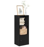 vidaXL Boekenkast 31x24x77 cm bewerkt hout zwart eikenkleurig