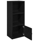 vidaXL Boekenkast 31x24x77 cm bewerkt hout zwart eikenkleurig