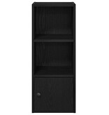 vidaXL Boekenkast 31x24x77 cm bewerkt hout zwart eikenkleurig
