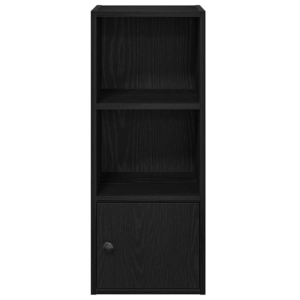vidaXL Boekenkast 31x24x77 cm bewerkt hout zwart eikenkleurig