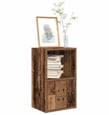vidaXL Boekenkast 31x24x52 cm bewerkt hout oud houtkleurig