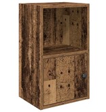 vidaXL Boekenkast 31x24x52 cm bewerkt hout oud houtkleurig