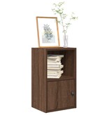 vidaXL Boekenkast 31x24x52 cm bewerkt hout bruin eikenkleurig