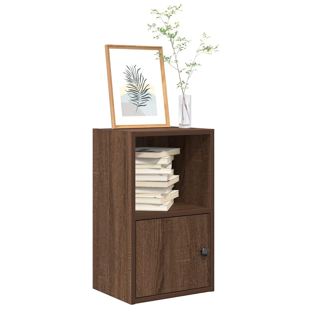 vidaXL Boekenkast 31x24x52 cm bewerkt hout bruin eikenkleurig