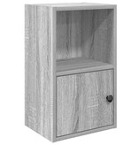 vidaXL Boekenkast 31x24x52 cm bewerkt hout grijs sonoma eikenkleurig
