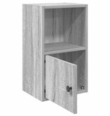vidaXL Boekenkast 31x24x52 cm bewerkt hout grijs sonoma eikenkleurig
