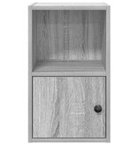 vidaXL Boekenkast 31x24x52 cm bewerkt hout grijs sonoma eikenkleurig