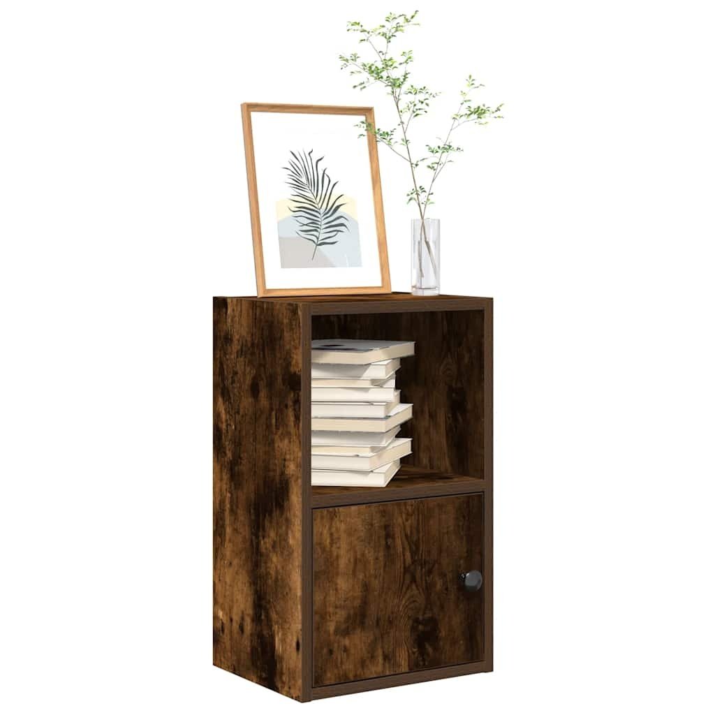 vidaXL Boekenkast 31x24x52 cm bewerkt hout gerookt eikenkleurig