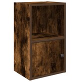 vidaXL Boekenkast 31x24x52 cm bewerkt hout gerookt eikenkleurig