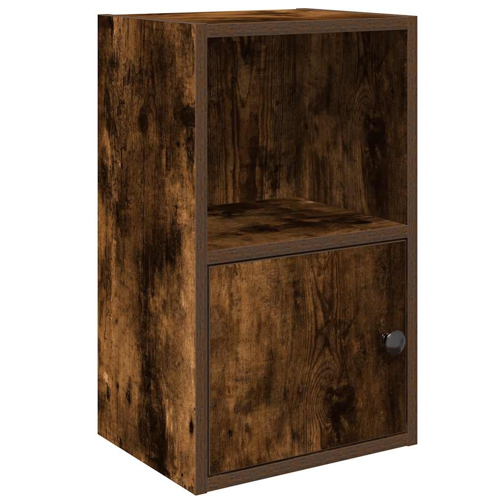 vidaXL Boekenkast 31x24x52 cm bewerkt hout gerookt eikenkleurig